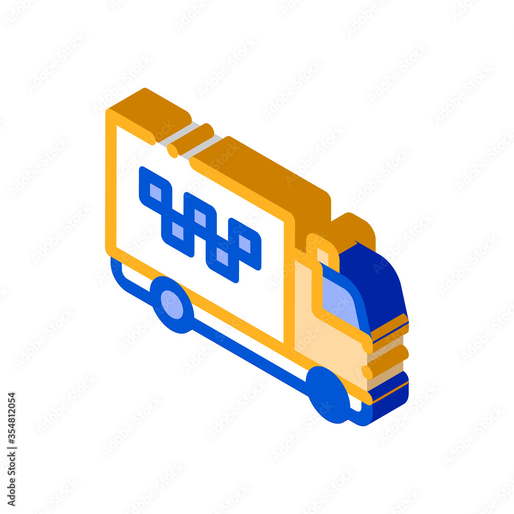 Online Chat Taxi Pricing Agreement Icon Vector isometric sign. color isolated symbol illustration Online Chat Taxi Pricing Agreement Icon Vector isometric sign. color isolated symbol illustration