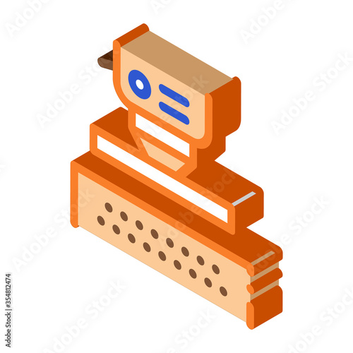 Industrial Tool Metallurgical Icon Vector isometric sign. color isolated symbol illustration