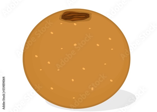 Atta Ladoo or Atte ka Laddu Indian Sweets or Mithai Food Vector