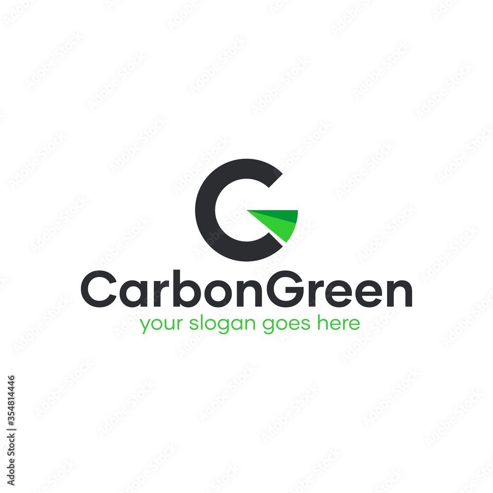 Elegant Green Symbol for Your Next Environmental Industry Elegant Green Symbol for Your Next Environmental Industry