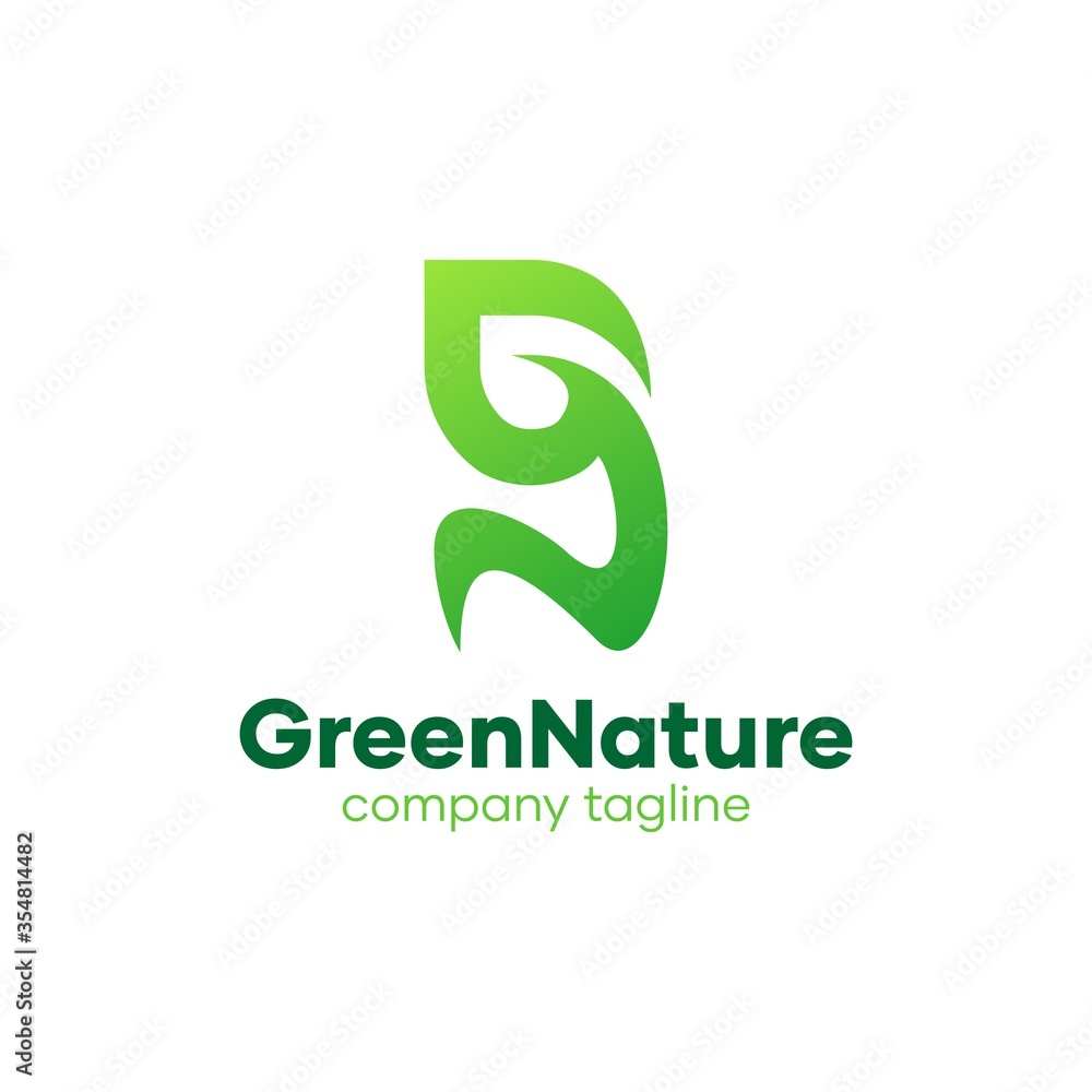 Elegant Green Logo Idea for Your Environment Company Elegant Green Logo Idea for Your Environment Company