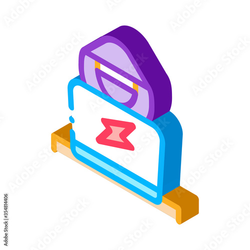 Hacker Icon Vector. Isometric Hacker sign. color isolated symbol illustration