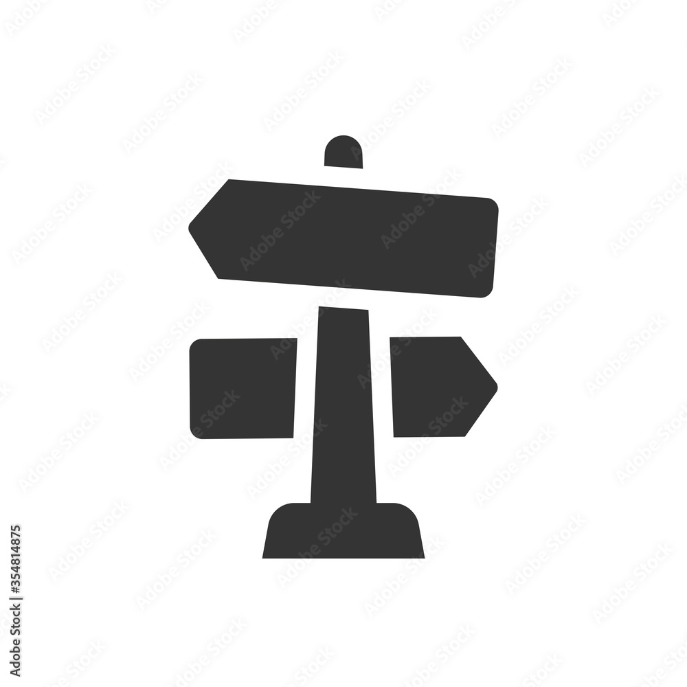 Direction sign icon Direction sign icon