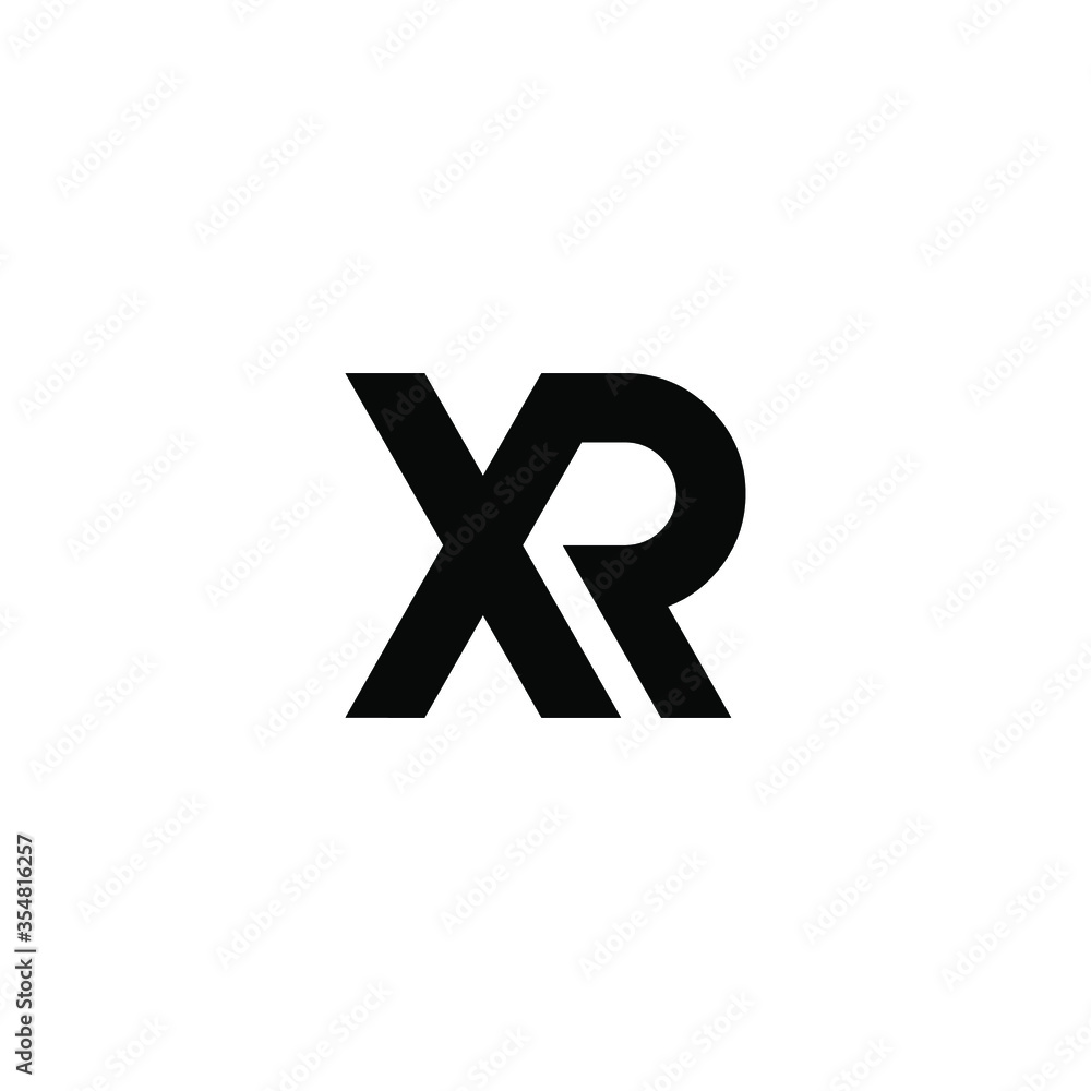 Obraz premium xr letter original monogram logo design