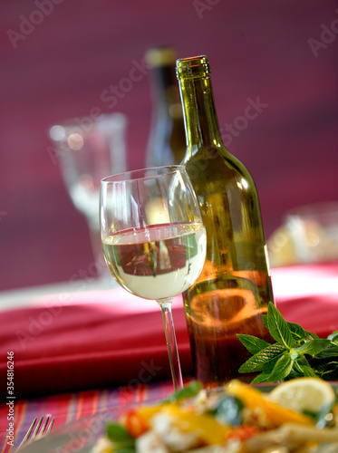 Bilde på lerret Food and Wine