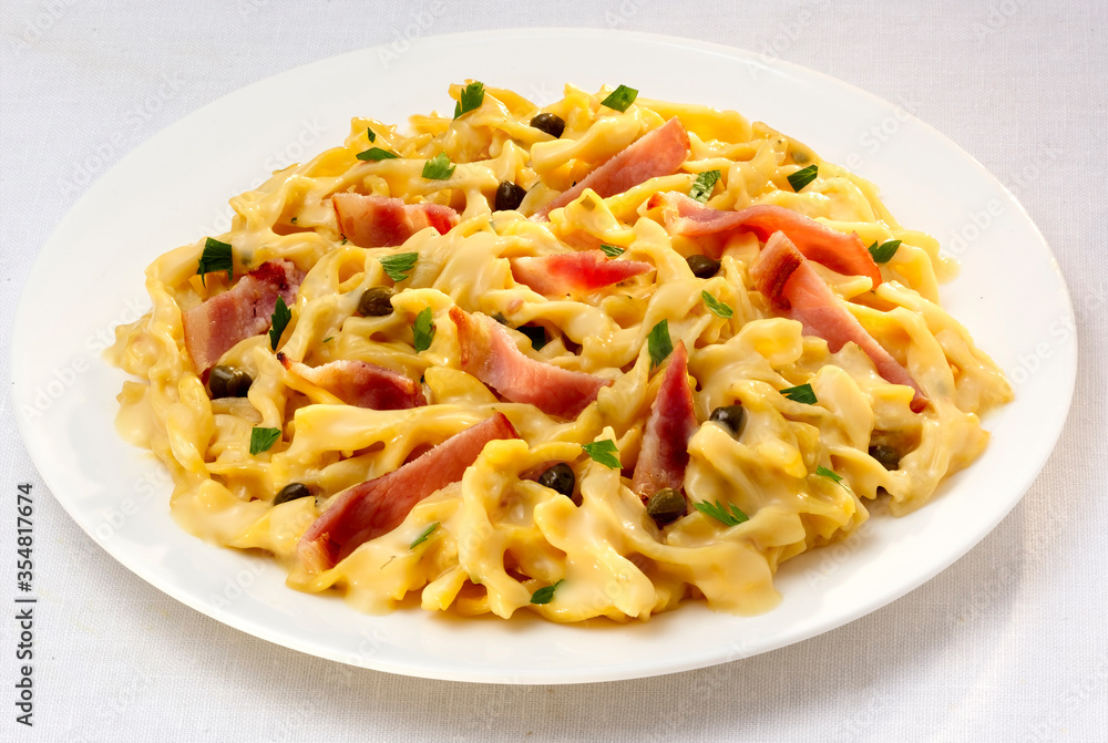 Pasta Dish with Bacon and Cheese Pasta Dish with Bacon and Cheese
