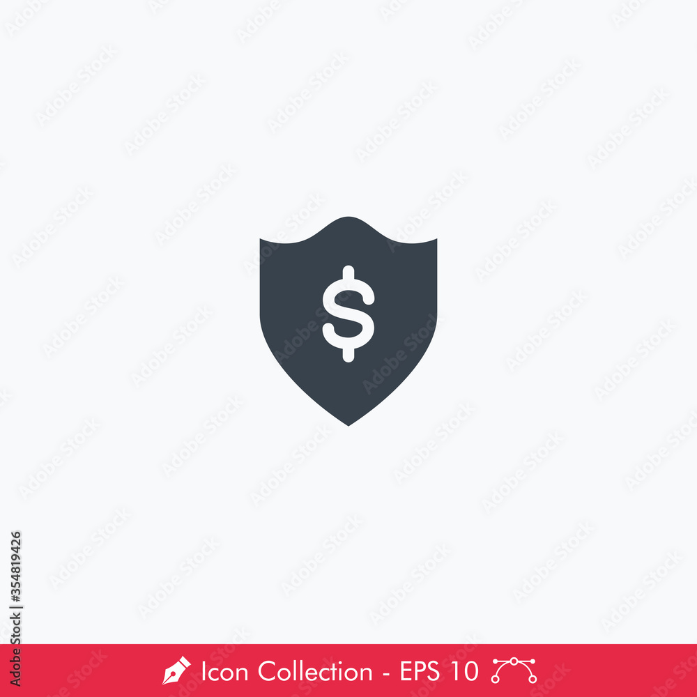 Secure Payment (Money) Icon / Vector Secure Payment (Money) Icon / Vector