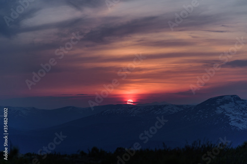 sunset in the mountains © Sergey Alekseevich