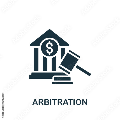 Arbitration icon. Simple element from banking collection. Creative Arbitration icon for web design, templates, infographics and more