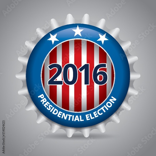 Presidential election badge