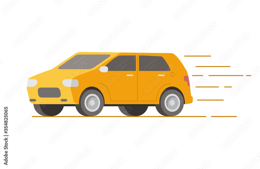 Service fast delivery car.Vector illustration.