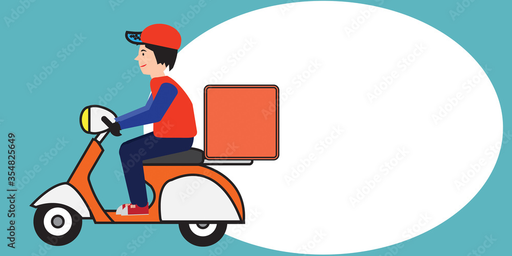 Express delivery with copy space Express delivery with copy space