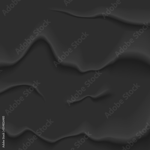 Black wet wrinkled paper