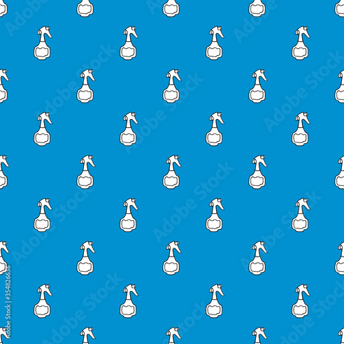 seamless pattern spray bottles on light blue background  Spray bottle background,web banner,hairdressing and sprayer, window cleaning, detergent, antiseptic,pattern seamless for home chemistry store