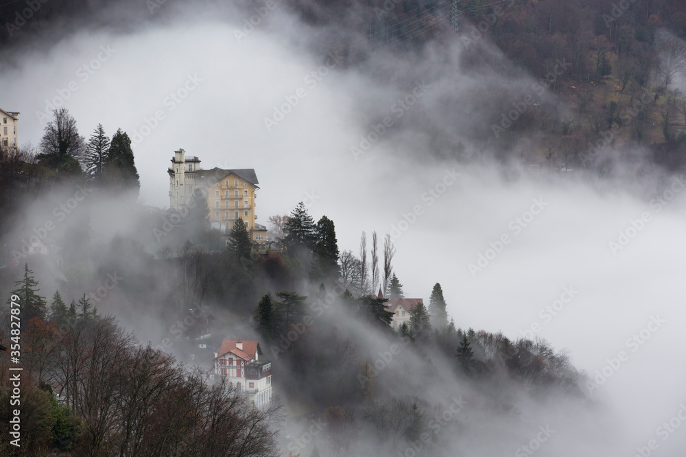 Fototapeta premium Entorno del lago Leman en Suiza.