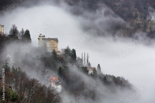 Entorno del lago Leman en Suiza.