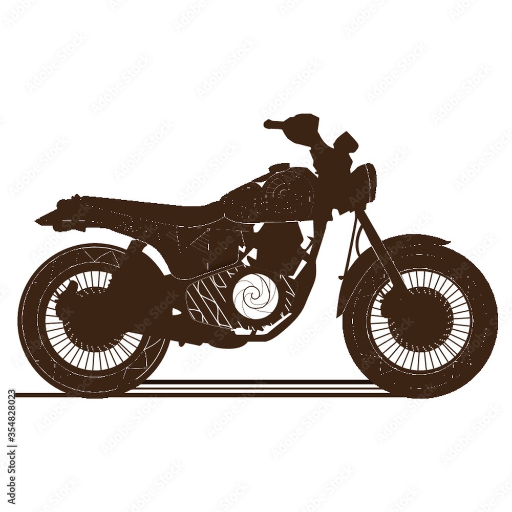 Stylized motorbike design