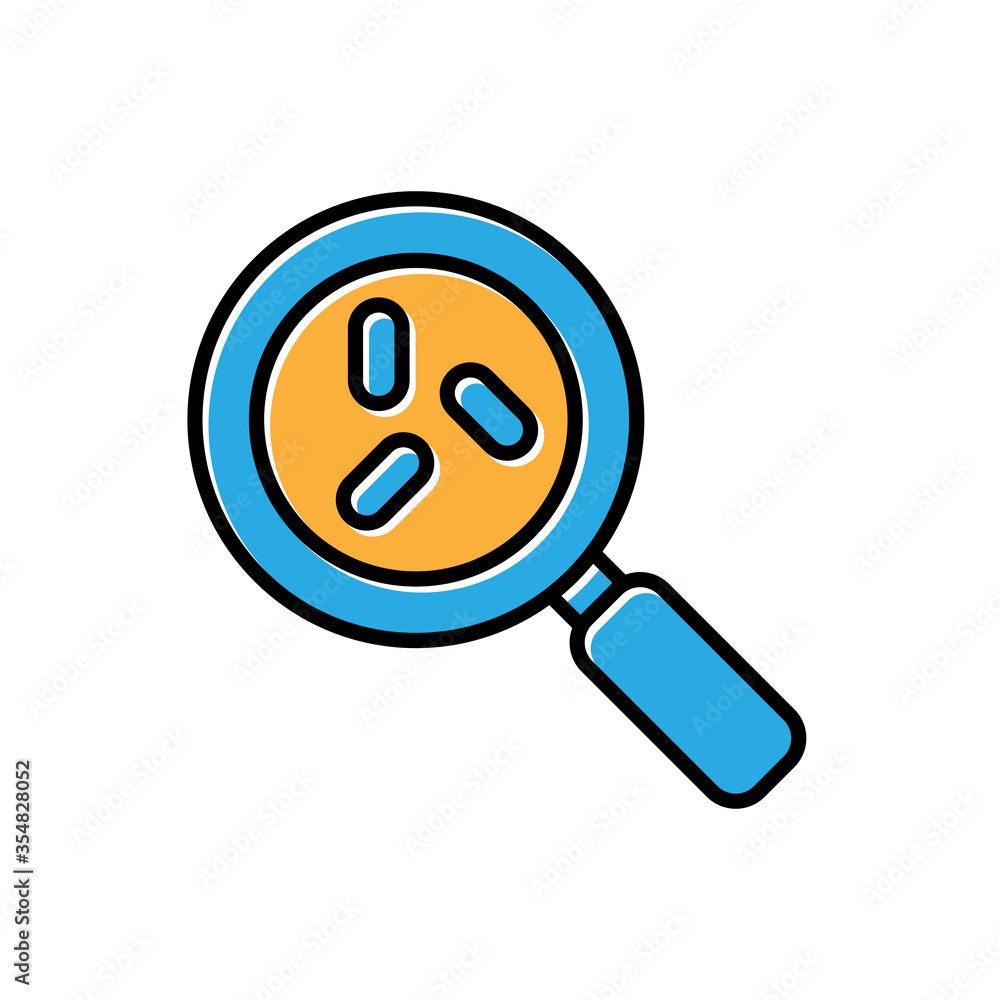 virus filled outline icon vector design virus filled outline icon vector design