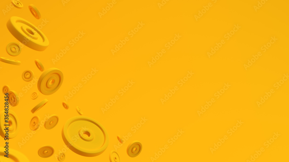 3D illustration weights for lifting in the gym or at home workout get strong and fit muscular body athletic lift weight enjoy sport recreation healthy training hard activity exercise daily background 3D illustration weights for lifting in the gym or at home workout get strong and fit muscular body athletic lift weight enjoy sport recreation healthy training hard activity exercise daily background
