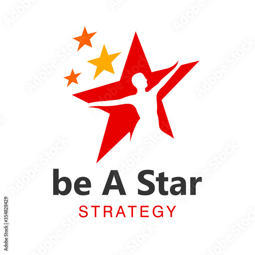 Singer, Actor, Movies Star Vector Logo
