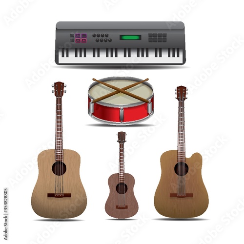 Set of musical instruments