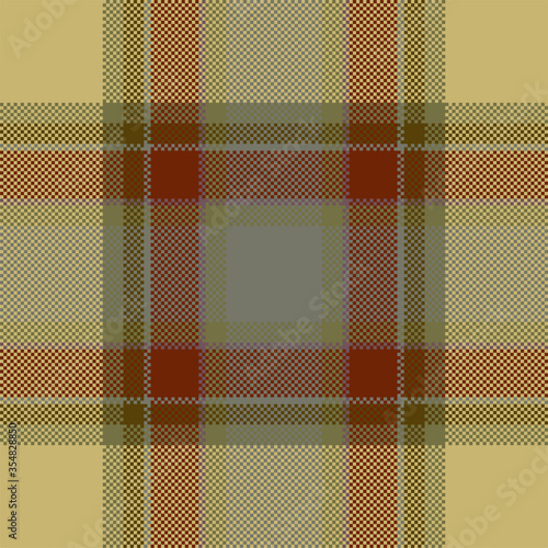 Pixel background vector design. Modern seamless pattern plaid. Square texture fabric. Tartan scottish textile. Beauty color madras ornament.