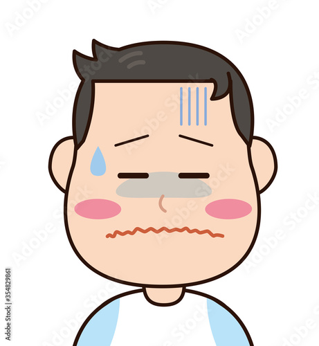 暗い　男性