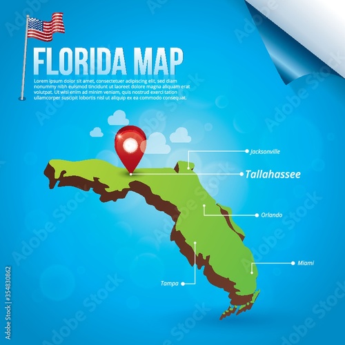 Map of florida state