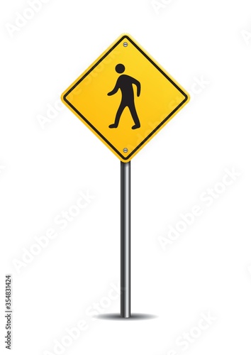 Pedestrian crossing sign