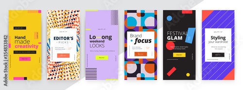 Modern promotion rectangular web banner for social media mobile apps. Elegant sale and discount promo backgrounds with abstract pattern. Email ad newsletter layouts.