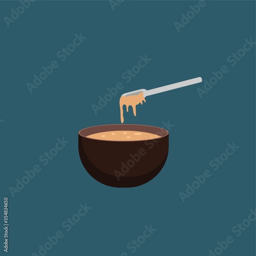 Soup in a bowl