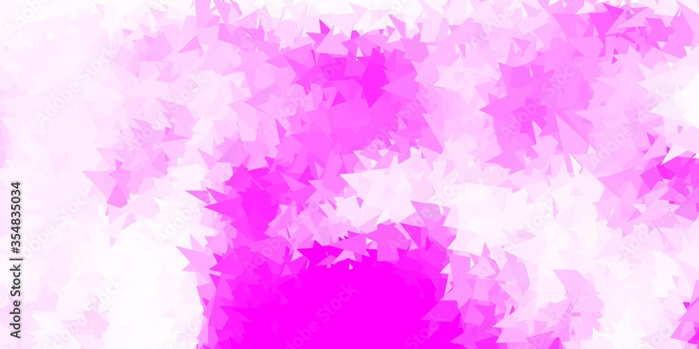 Light pink vector polygonal backdrop.
