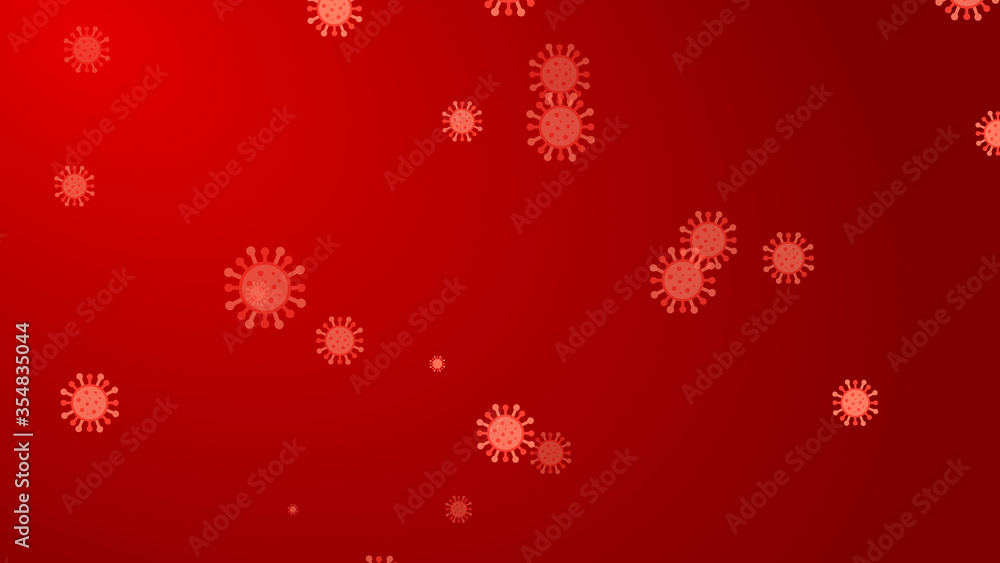 Coronavirus red pattern banner background. Abstract healthcare Illustrations concept COVID-19. Coronavirus red pattern banner background. Abstract healthcare Illustrations concept COVID-19.