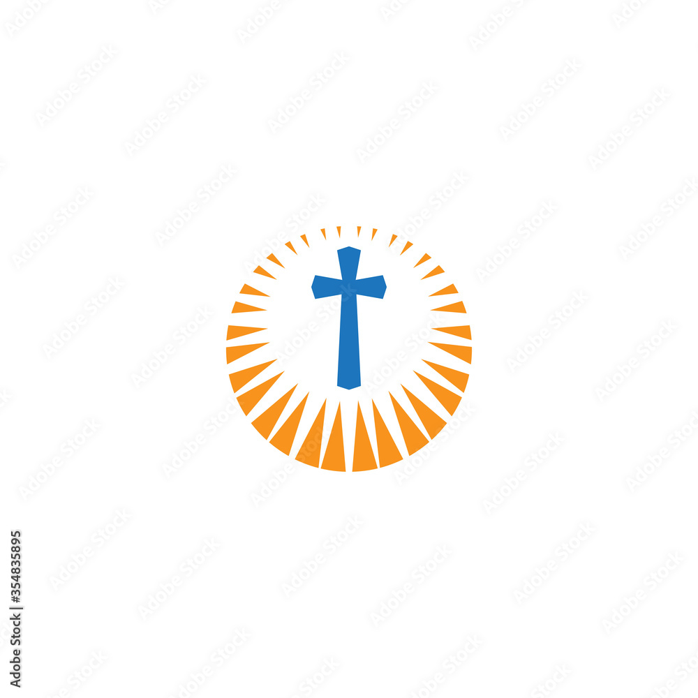 Church logo template design vector Church logo template design vector