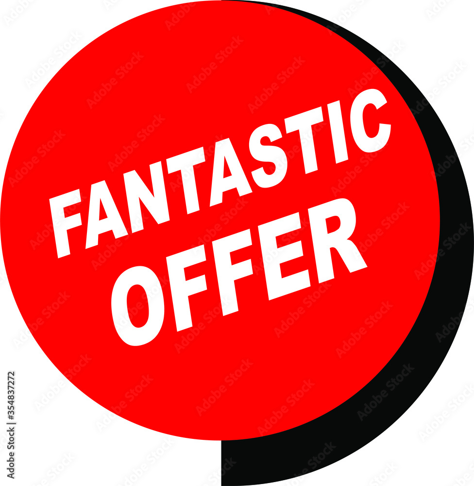 Red Vector Banner fantastic offer Red Vector Banner fantastic offer