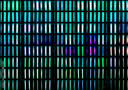 Wallpaper Mural Bright colorful background. Beautiful background from rectangles of blue, green and turquoise shades on a black background. Torontodigital.ca