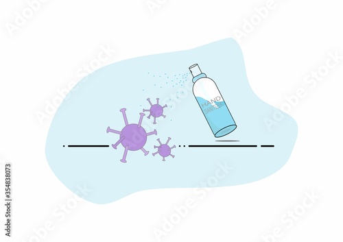 hand sanitizer cleans viruses and bacteria