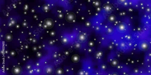 Dark Purple vector texture with beautiful stars. Colorful illustration with abstract gradient stars. Pattern for new year ad, booklets.