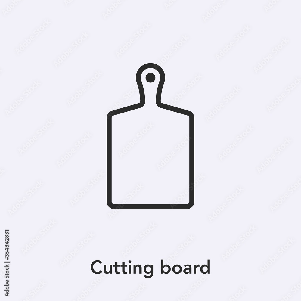 cutting board icon vector sign symbol cutting board icon vector sign symbol