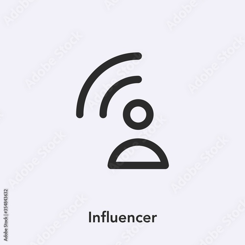 influencer icon vector sign symbol