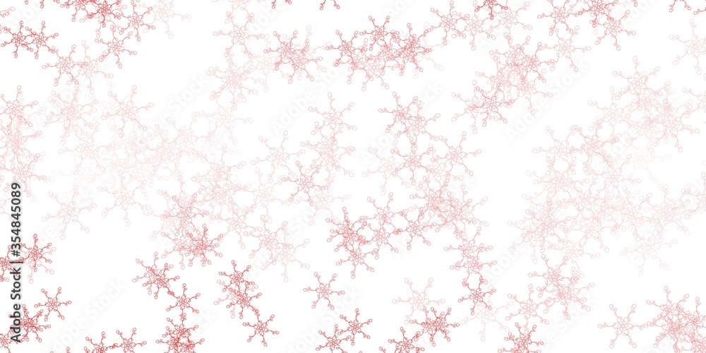 Light Red vector template with curved lines. Light Red vector template with curved lines.