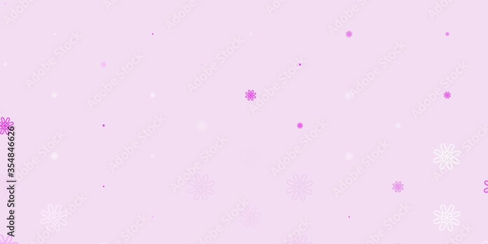 Light Pink vector natural backdrop with flowers. Light Pink vector natural backdrop with flowers.