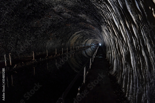 Netherton canal tunnel in Dudley, West Midlands UK photo