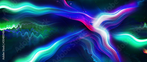 abstract colorful light wavy background