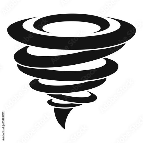 Speed tornado icon. Simple illustration of speed tornado vector icon for web design isolated on white background