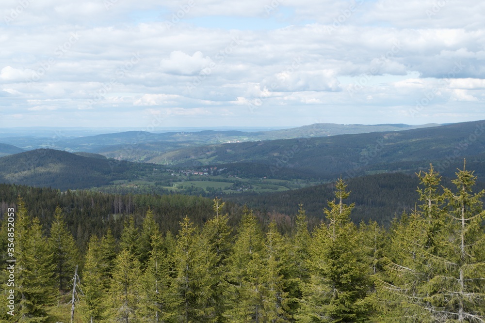 natural landscape in sumava national park i czechia