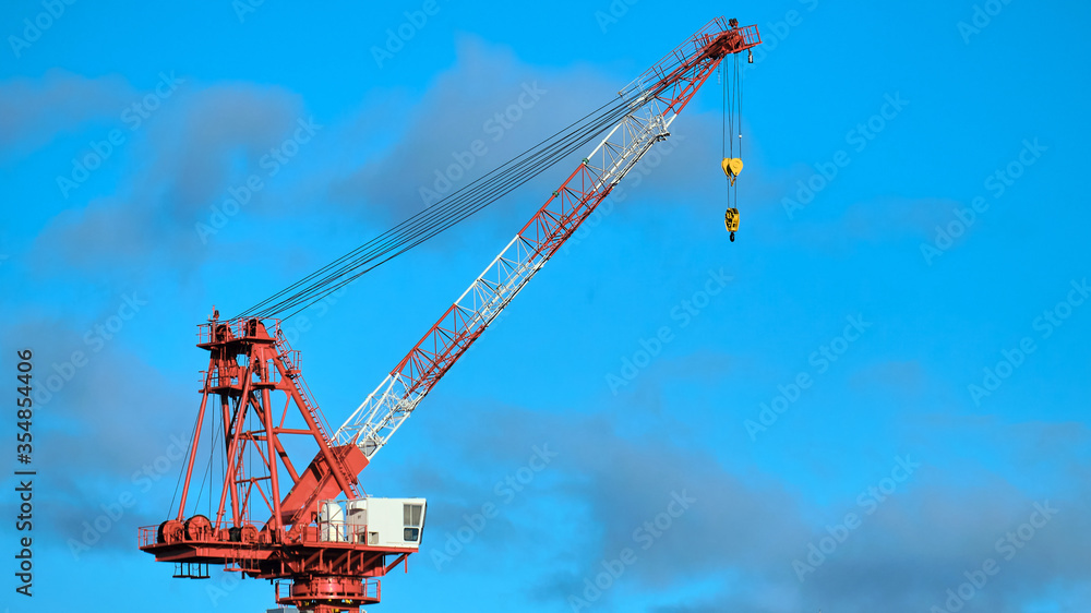 crane in the harbor