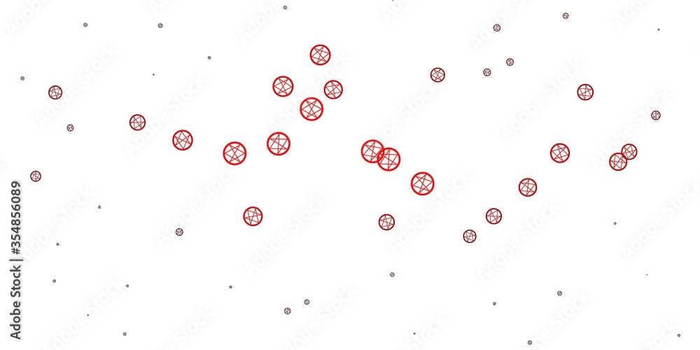 Light Red vector background with occult symbols. Light Red vector background with occult symbols.
