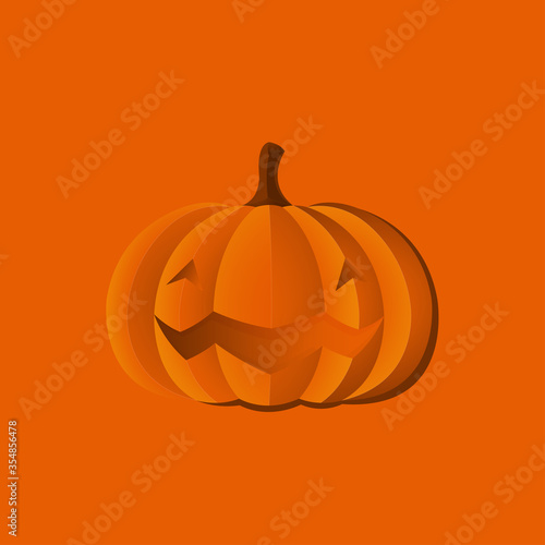 Jack O Lantern in paper art