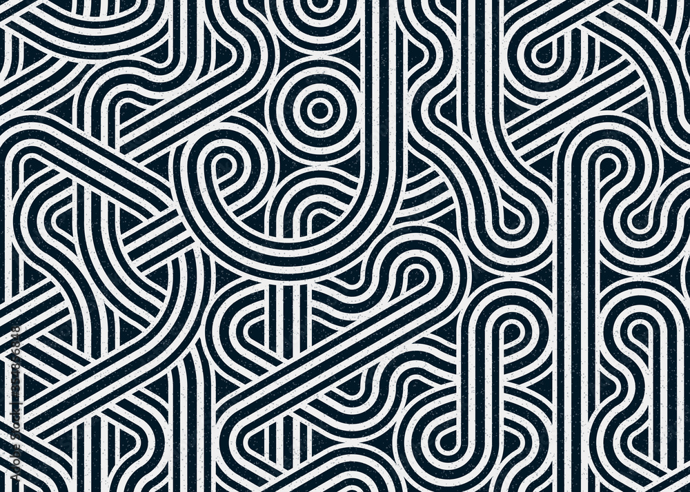 Fototapeta premium Colour Hexagon Tile Connection art background design illustration